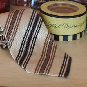 Preswick & Moore Woven Striped Silk Tie